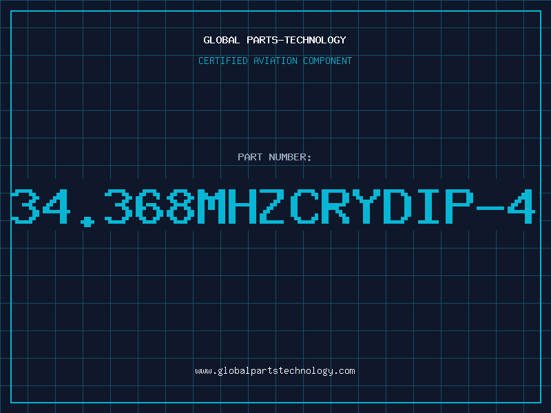 Aviation Part 34.368MHZCRYDIP-4