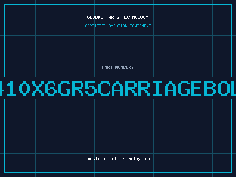 Aviation Part 3410X6GR5CARRIAGEBOLT
