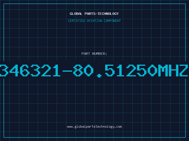 Aviation Part 346321-80.51250MHZ