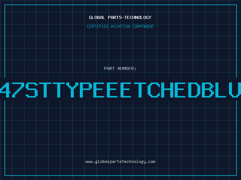 Aviation Part 347STTYPEEETCHEDBLUE