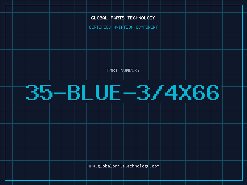 Aviation Part 35-BLUE-3/4X66