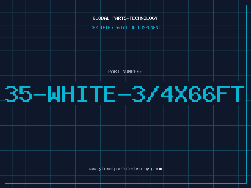 Aviation Part 35-WHITE-3/4X66FT