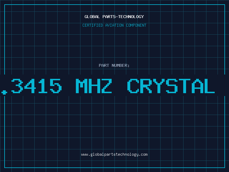 Aviation Part 35.3415 MHZ CRYSTAL OS