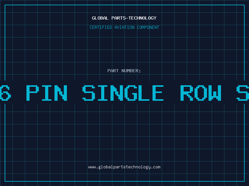 Aviation Part 36 PIN SINGLE ROW ST