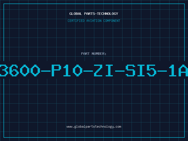 Aviation Part 3600-P10-ZI-SI5-1A