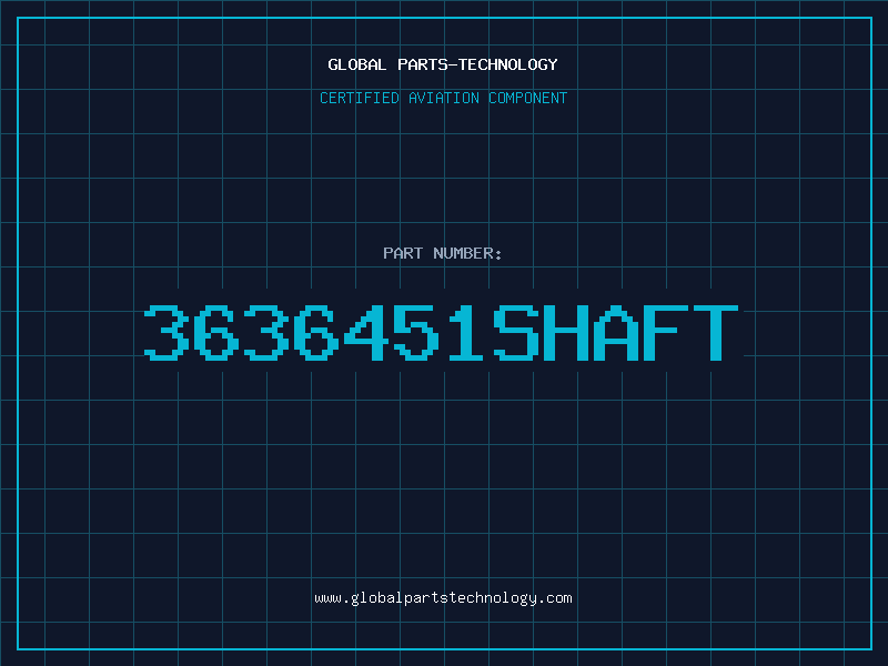 Aviation Part 3636451SHAFT
