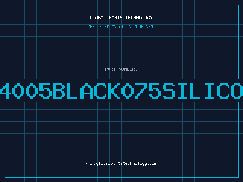 Aviation Part 384005BLACK075SILICONE