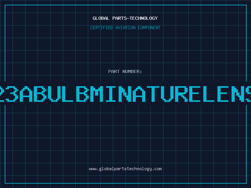 Aviation Part 39123ABulbMinatureLensCov