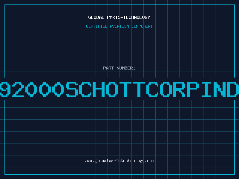 Aviation Part 392000SCHOTTCORPINDR