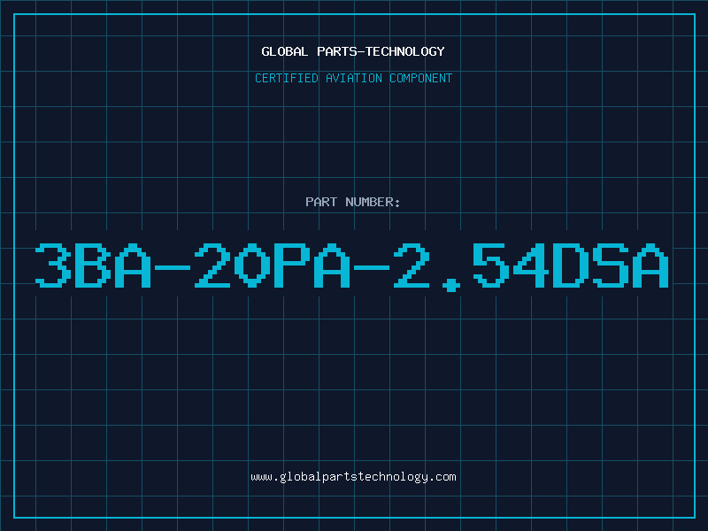 Aviation Part 3BA-20PA-2.54DSA