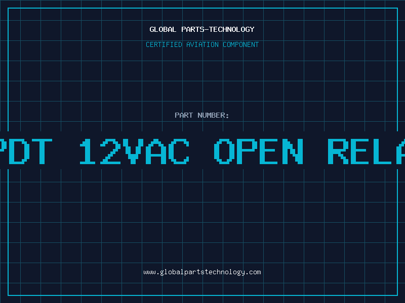 Aviation Part 3PDT 12vac Open Relay