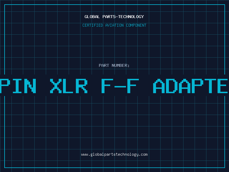 Aviation Part 3Pin XLR F-F Adapter
