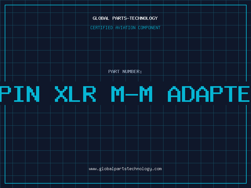 Aviation Part 3Pin XLR M-M Adapter