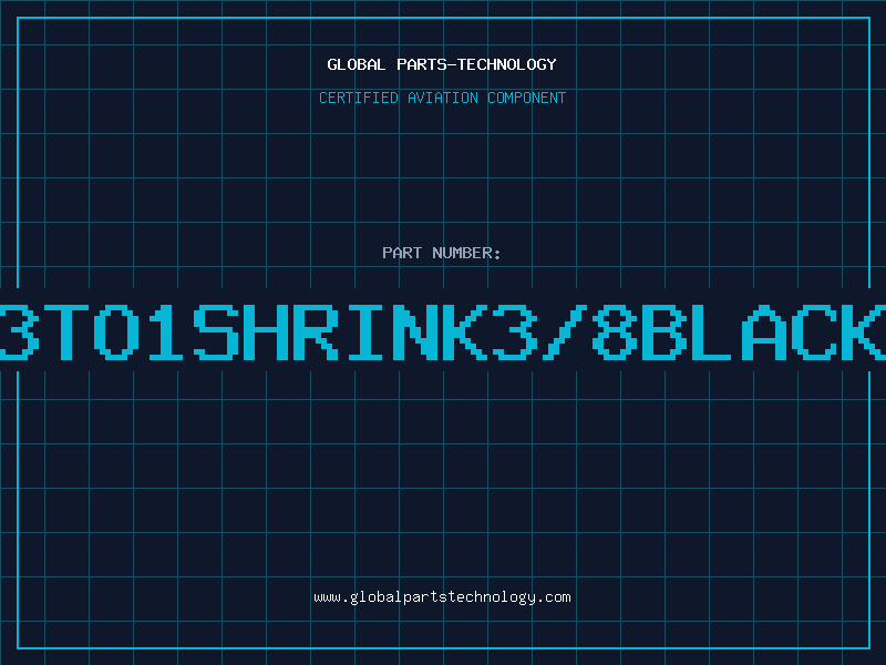 Aviation Part 3TO1SHRINK3/8BLACK