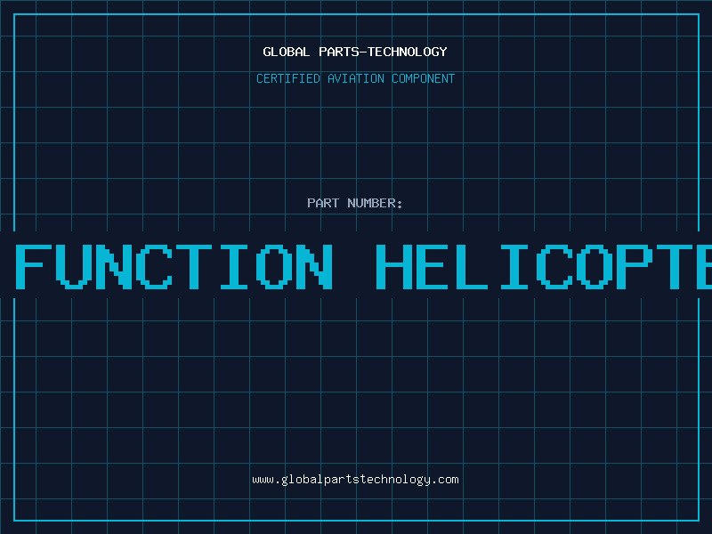 Aviation Part 3d full function helicopter parts