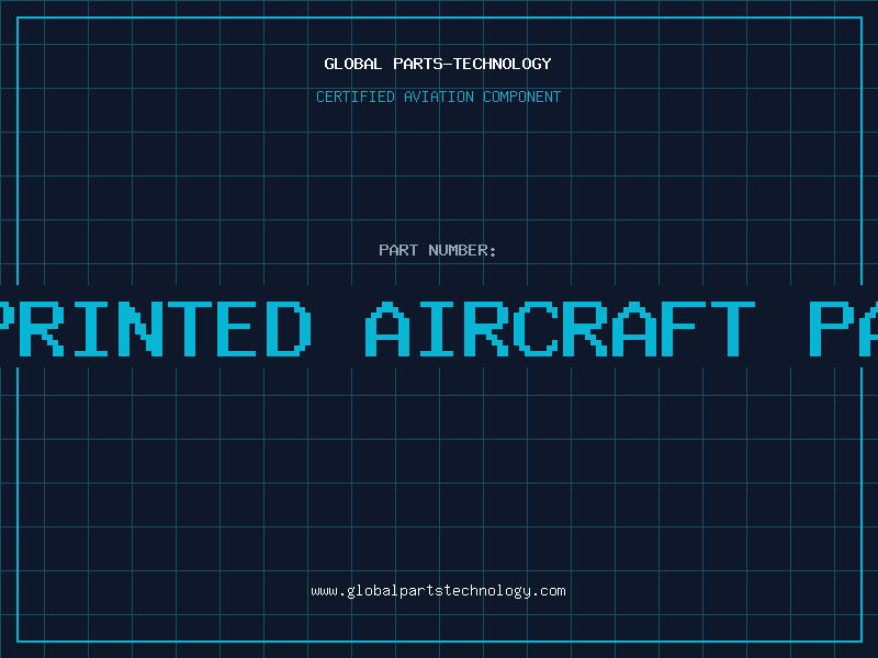 Aviation Part 3d printed aircraft parts