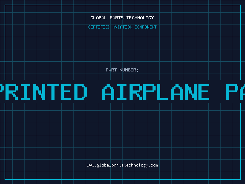Aviation Part 3d printed airplane parts