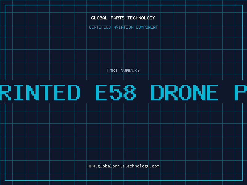 Aviation Part 3d printed e58 drone parts