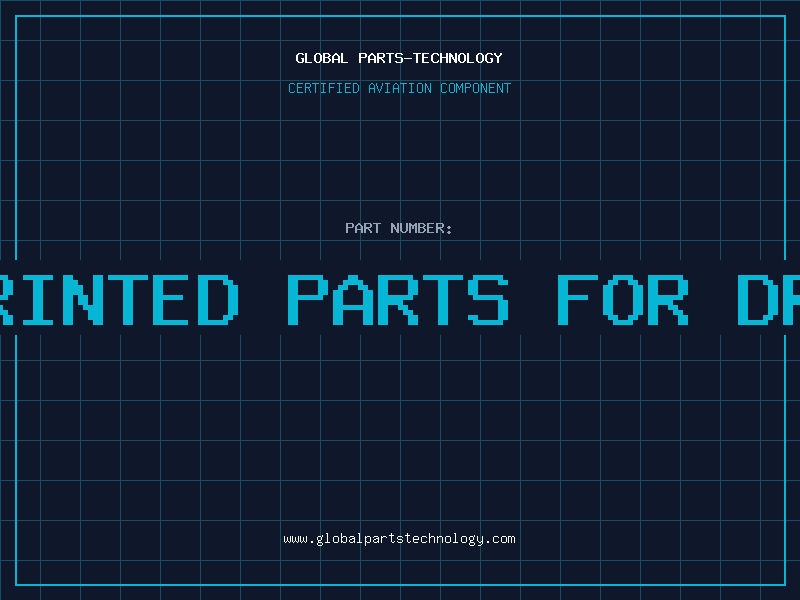 Aviation Part 3d printed parts for drones