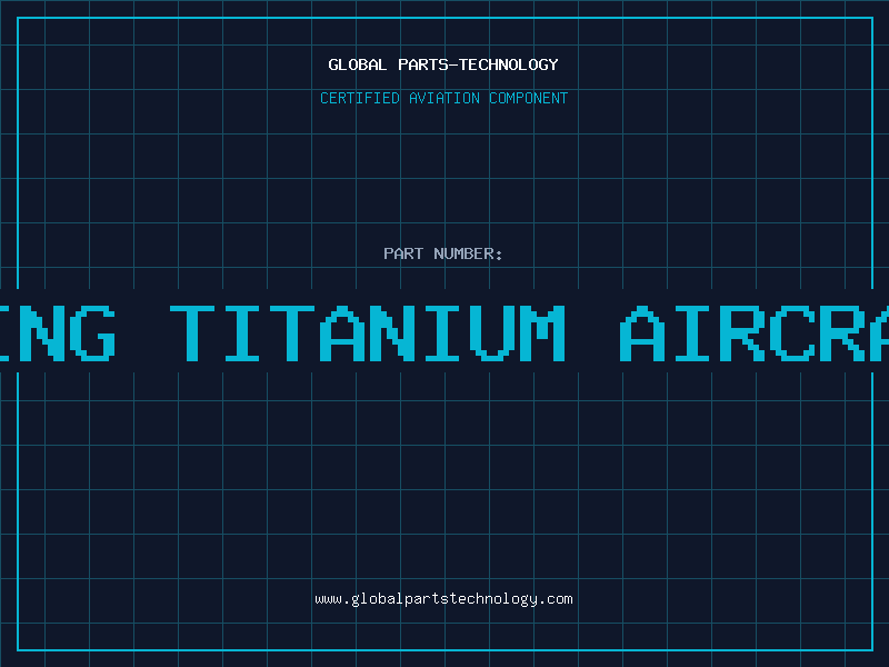 Aviation Part 3d printing titanium aircraft parts