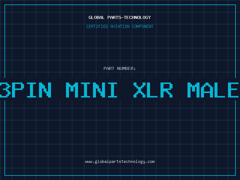 Aviation Part 3pin mini XLR Male
