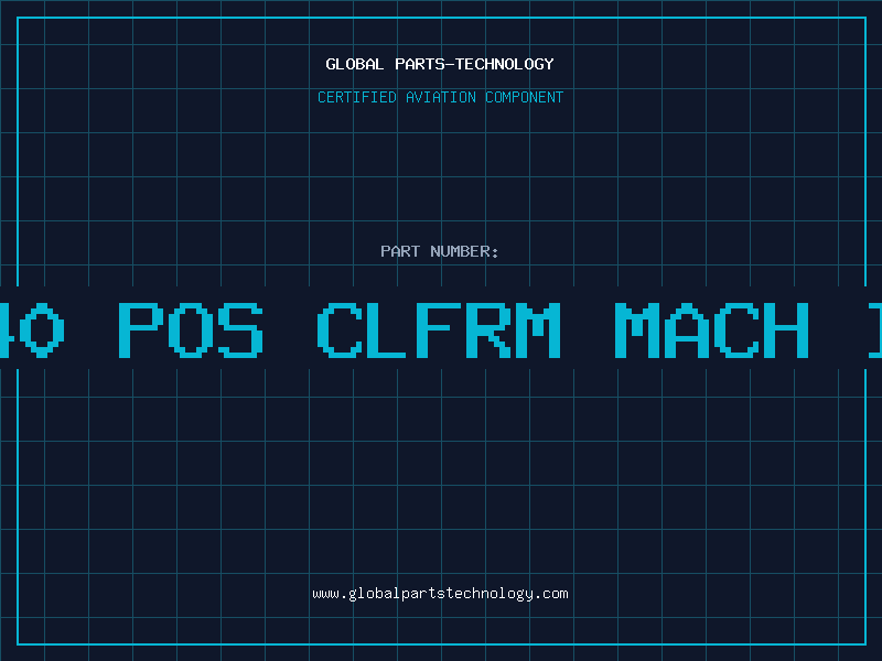 Aviation Part 40 POS CLFRM MACH I