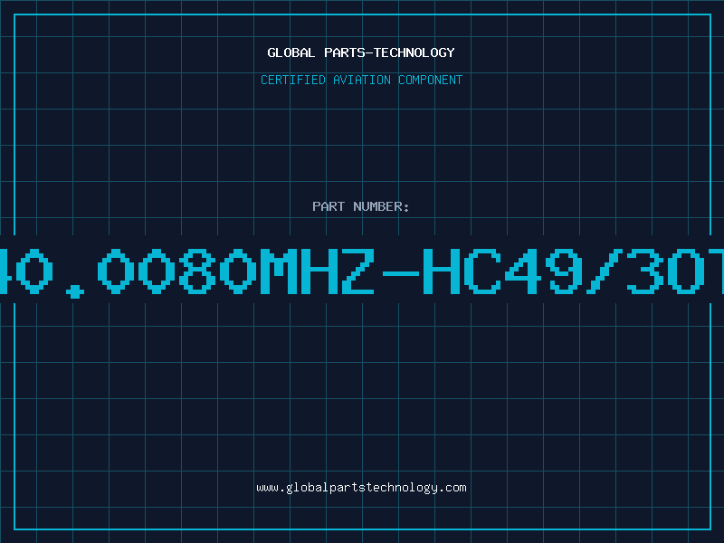 Aviation Part 40.0080MHZ-HC49/3OT