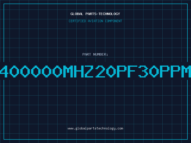 Aviation Part 400000MHZ20pF30PPM