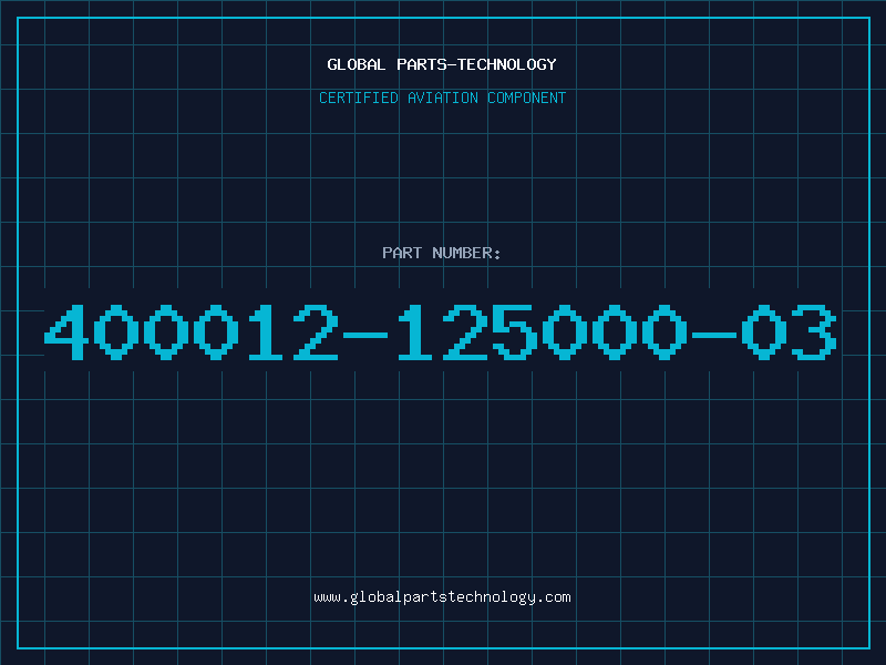 Aviation Part 400012-125000-03