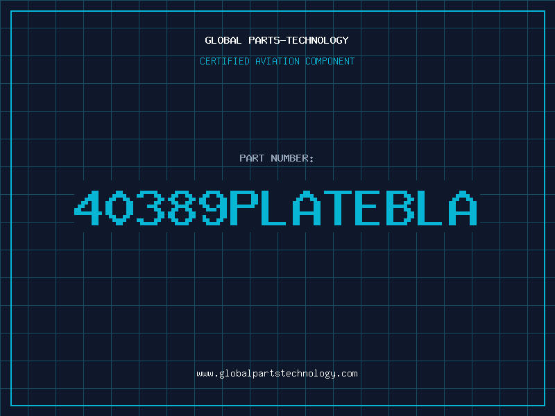 Aviation Part 40389PLATEBLA
