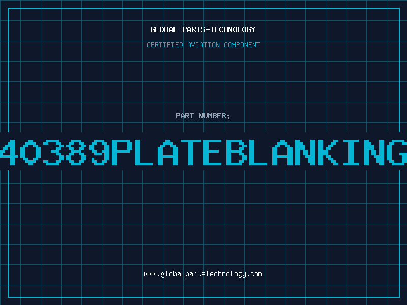 Aviation Part 40389PLATEBLANKING