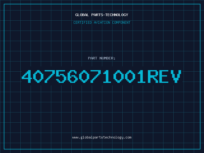 Aviation Part 40756071001REV