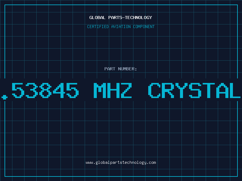 Aviation Part 41.53845 MHZ CRYSTAL O
