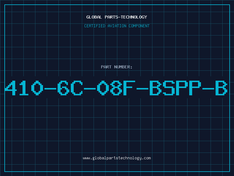 Aviation Part 410-6C-08F-BSPP-B