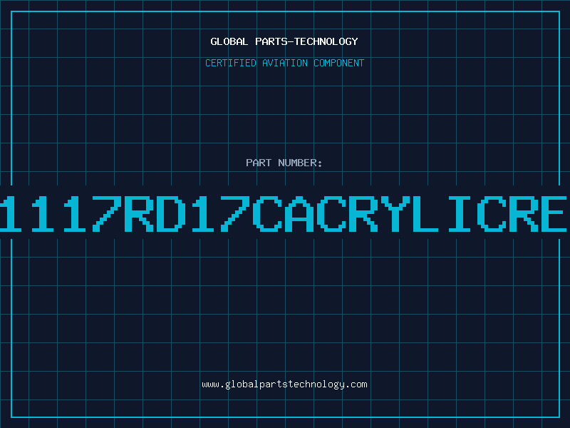 Aviation Part 41117RD17CACRYLICRED