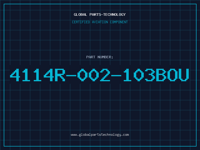 Aviation Part 4114R-002-103BOU