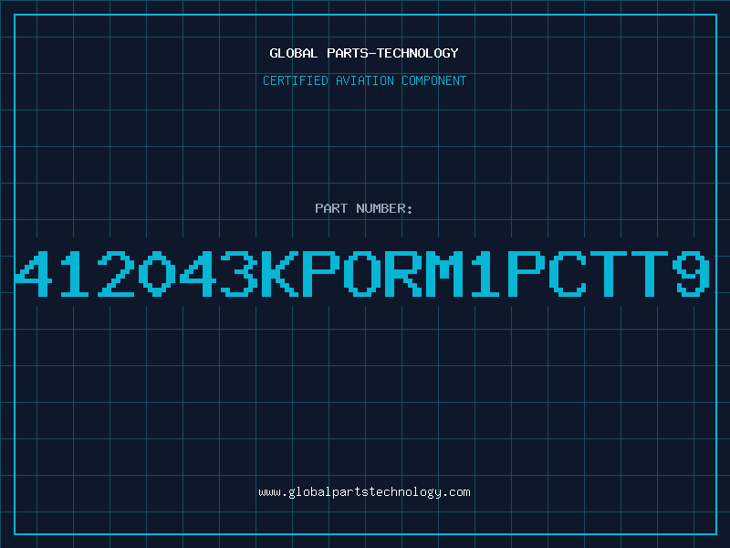 Aviation Part 412043KPORM1PCTT9