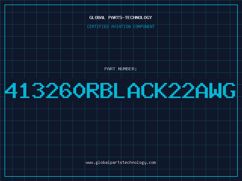 Aviation Part 413260RBLACK22AWG