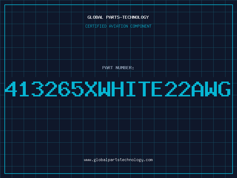 Aviation Part 413265XWHITE22AWG