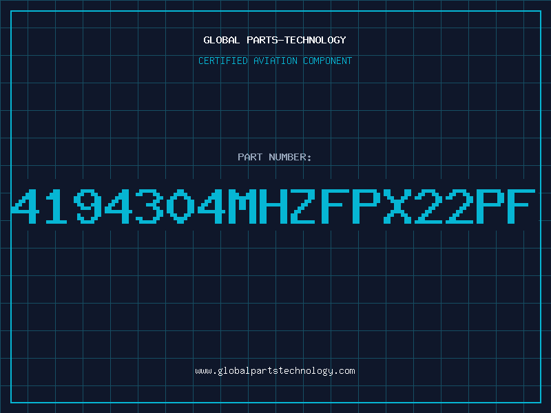 Aviation Part 4194304MHZFPX22PF