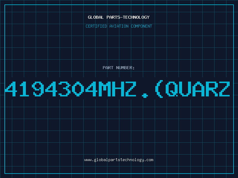 Aviation Part 4194304MHz.(QUARZ