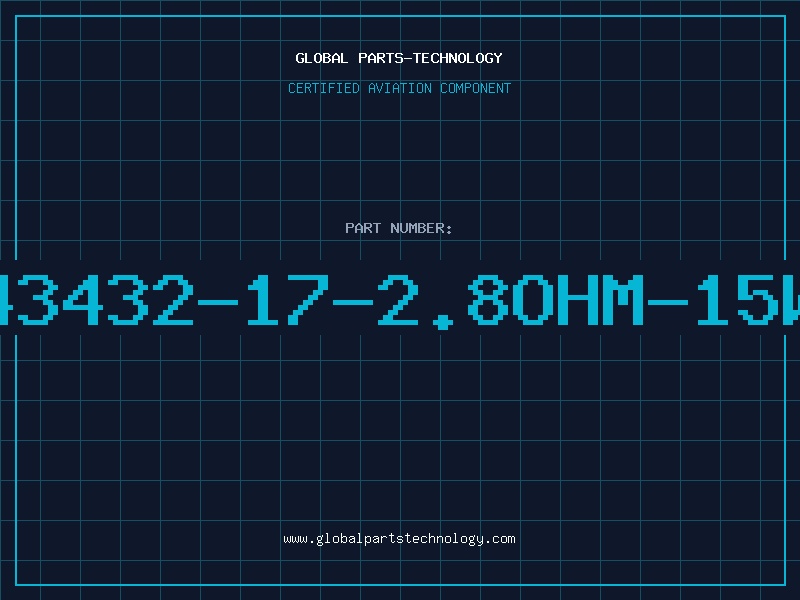 Aviation Part 43432-17-2.8OHM-15W
