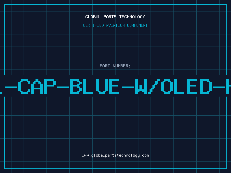 Aviation Part 4501-CAP-BLUE-W/OLED-HOLE