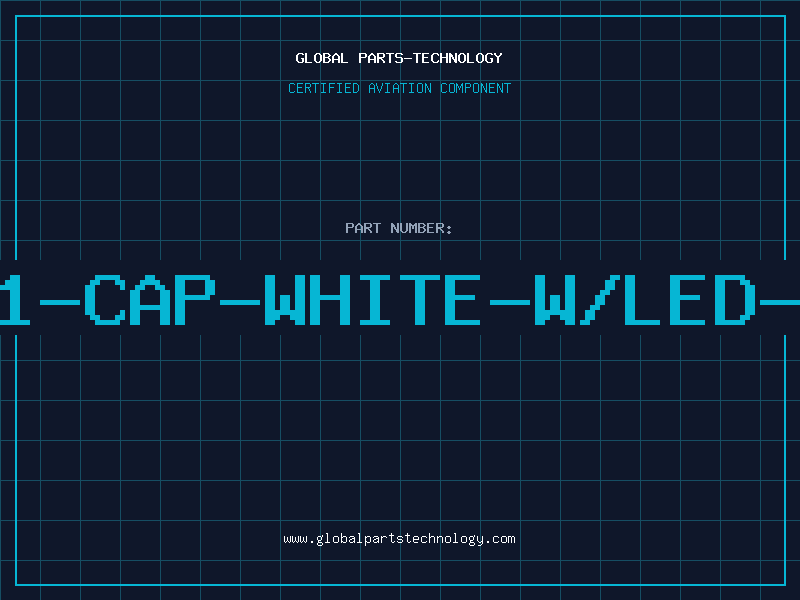 Aviation Part 4501-CAP-WHITE-W/LED-HOL