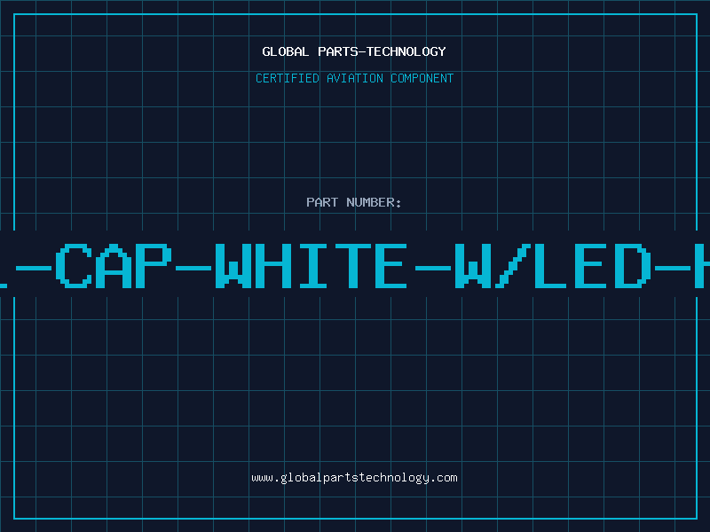 Aviation Part 4501-CAP-WHITE-W/LED-HOLE