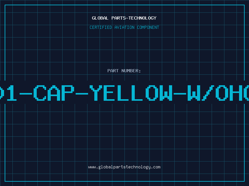 Aviation Part 4501-CAP-YELLOW-W/OHOLE
