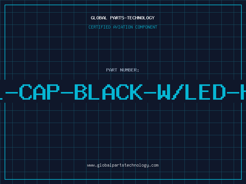 Aviation Part 4511-CAP-BLACK-W/LED-HOLE