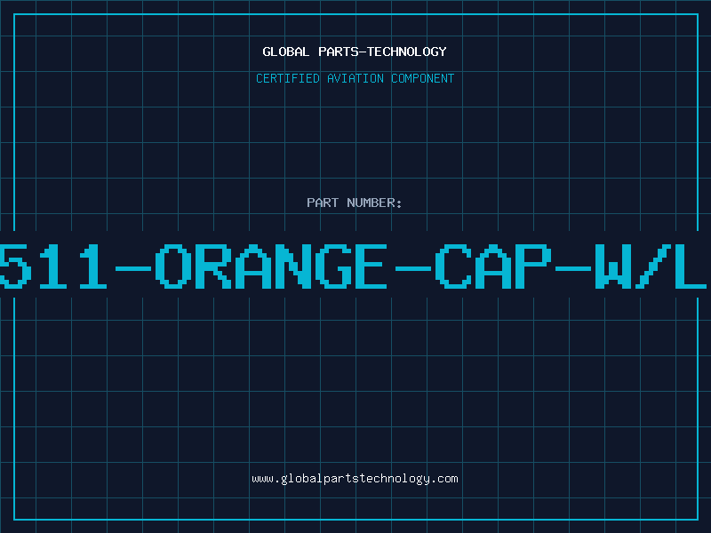 Aviation Part 4511-ORANGE-CAP-W/LE