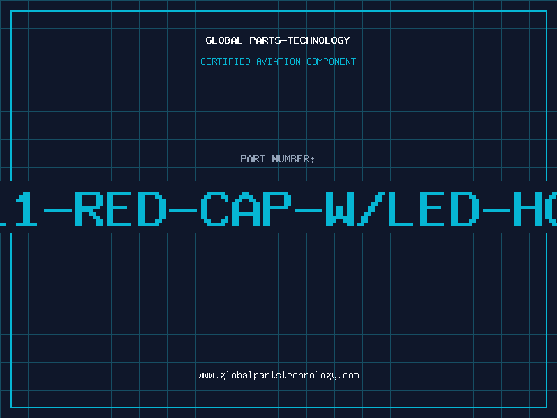 Aviation Part 4511-RED-CAP-W/LED-HOLE