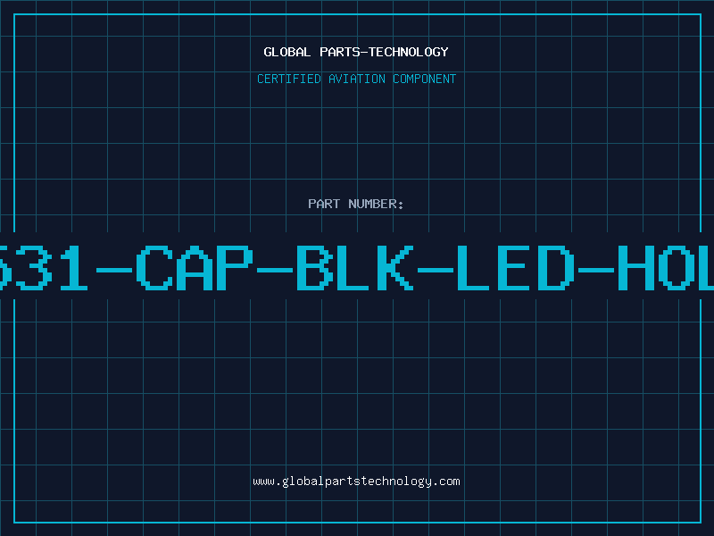 Aviation Part 4531-CAP-BLK-LED-HOLE